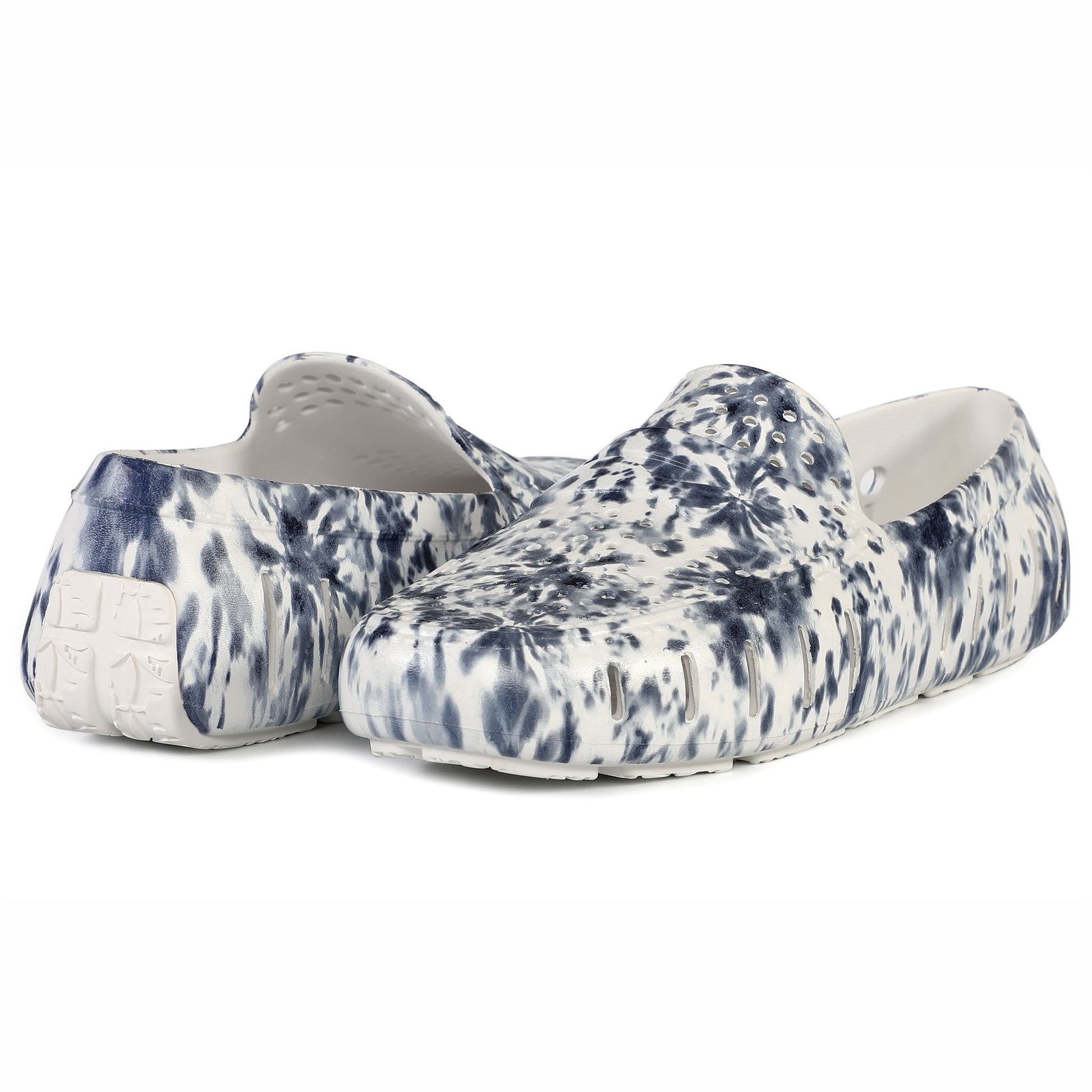 Men's Country Club Navy Tie Dye Bright White Loafers