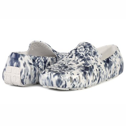 Men's Country Club Navy Tie Dye Bright White Loafers