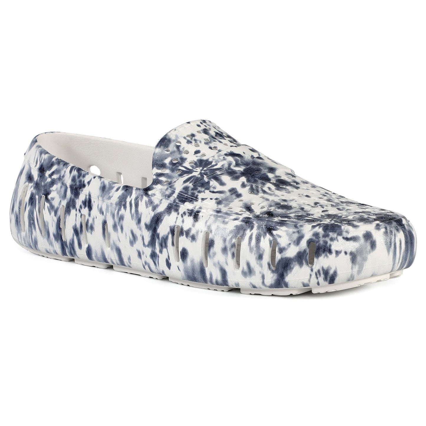 Men's Country Club Navy Tie Dye Bright White Loafers