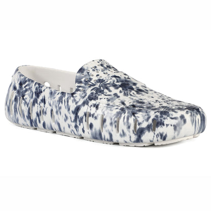 Men's Country Club Navy Tie Dye Bright White Loafers