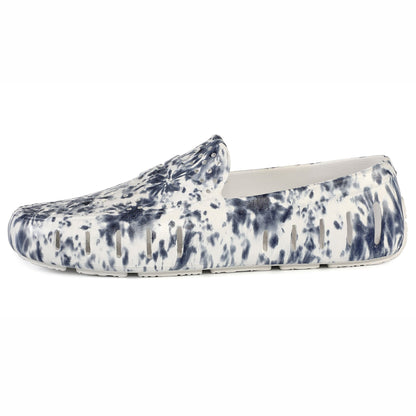 Men's Country Club Navy Tie Dye Bright White Loafers