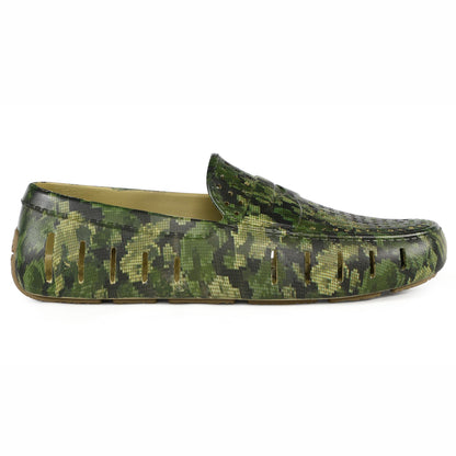 men s country club camo olive loafers,5